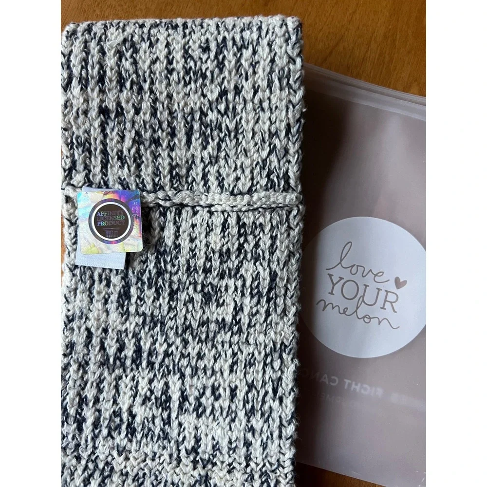NWT Love Your Melon‎ Gamma Phi Beta Headband Knit Black White OSFM